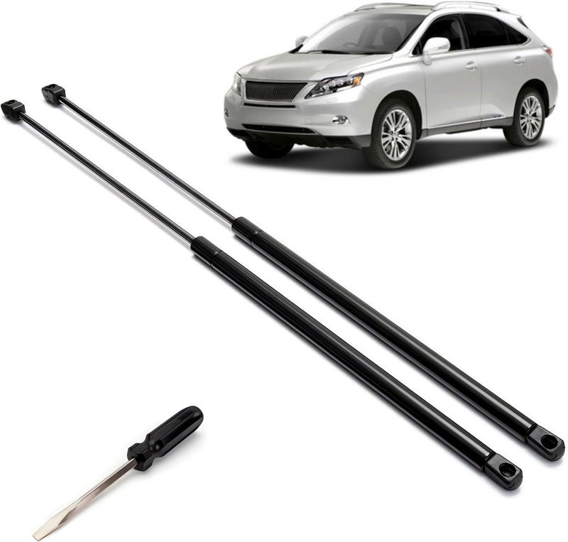 JSTEE Lift Support Front Hood Struts Gas Springs 6755 Compatible with Lexus RX350 2010-2015, RX450h 2010-2015 Strut Set of 2, with Screwdriver for Install - Image 1